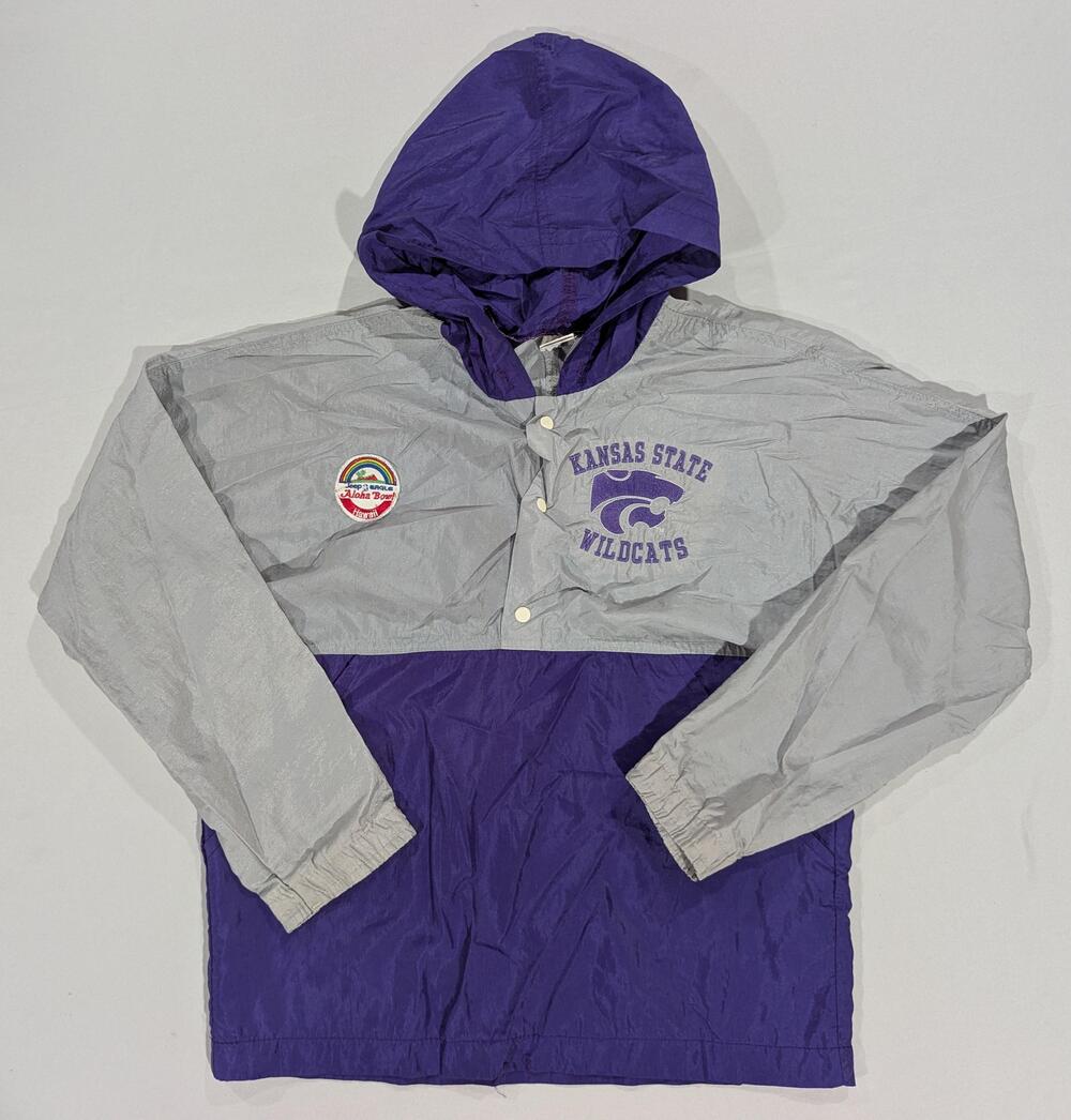 Vintage Kansas State Wildcats Jacket Boys 14 Purple NCAA Football Little King